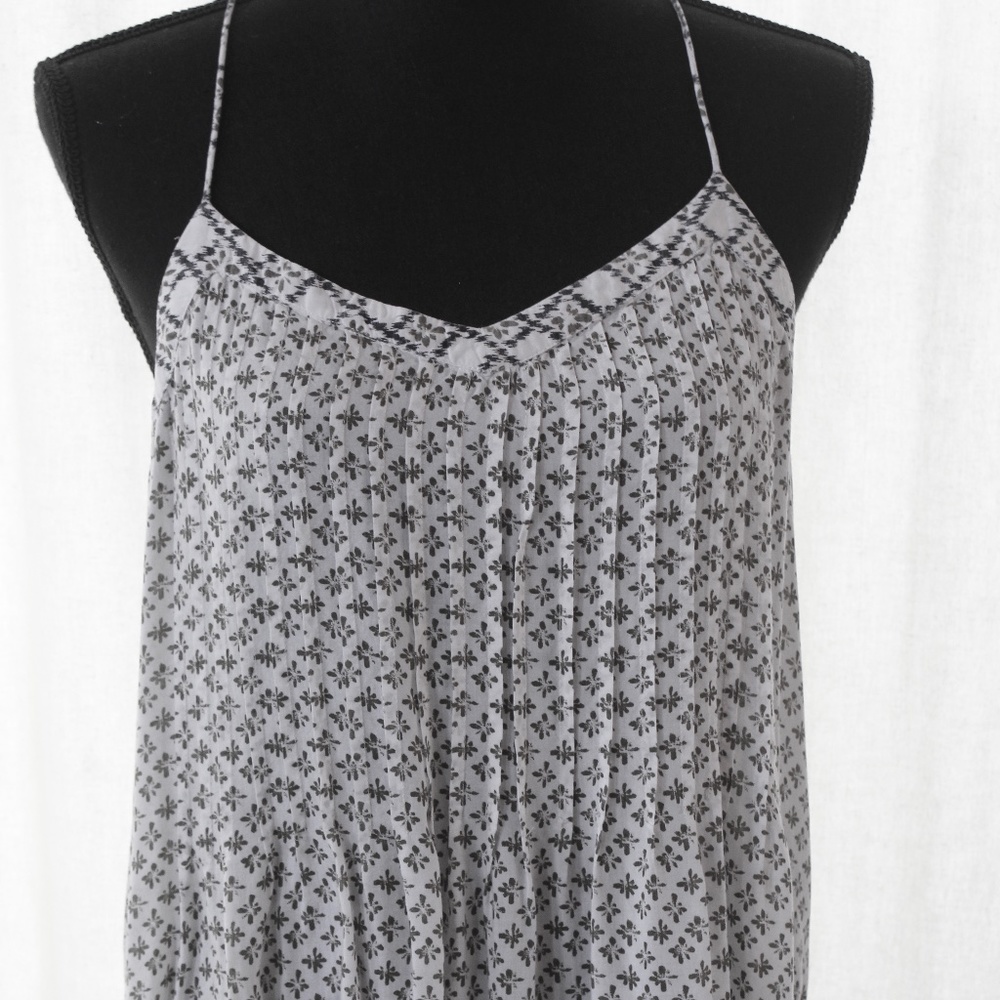 The Loft Tunic Two-Pattern Pepsin-Style Top, M